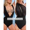 imageCUPSHE Womens One Piece Swimsuit Halter Plunging Neck Bathing Suit Wide Straps Underwire Ruched Back HookBlackLeopard