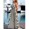 imageCUPSHE Womens Maxi Dress Floral Print Twisted V Neck Sleeveless Long Dress Summer Casual DressBlack Paisley