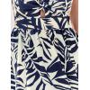 imageCUPSHE Womens Maxi Dress Floral Print Twisted V Neck Sleeveless Long Dress Summer Casual DressNavy Tropical