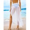imageCUPSHE Womens Sarong Cover Up Chiffon Swimwear Wrap Skirt Self Tie Ruffle Beach Cover UpsBwhite