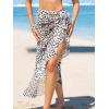 imageCUPSHE Womens Sarong Cover Up Chiffon Swimwear Wrap Skirt Self Tie Ruffle Beach Cover UpsLeopard