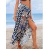 imageCUPSHE Womens Sarong Cover Up Chiffon Swimwear Wrap Skirt Self Tie Ruffle Beach Cover UpsPaisley