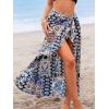 imageCUPSHE Womens Sarong Cover Up Chiffon Swimwear Wrap Skirt Self Tie Ruffle Beach Cover UpsPaisley