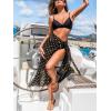 imageCUPSHE Womens Sarong Cover Up Chiffon Swimwear Wrap Skirt Self Tie Ruffle Beach Cover UpsPolka Dot