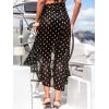 imageCUPSHE Womens Sarong Cover Up Chiffon Swimwear Wrap Skirt Self Tie Ruffle Beach Cover UpsPolka Dot