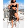 imageCUPSHE Womens Sarong Cover Up Chiffon Swimwear Wrap Skirt Self Tie Ruffle Beach Cover UpsPolka Dot
