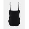 imageCUPSHE Plus Size One Piece Swimsuit for Women Ruched Underwire Bathing Suit Curvy Tummy Control SwimwearBlack