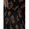 imageCUPSHE Womens Mock Neck Floral Mini Fall Dress Long Ruffle Sleeve Elastic Waist Smocked Casual Flowying Autumn DressesBlack Floral