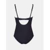 imageCUPSHE Womens One Piece Swimsuit Bathing Suit Square Neck Back Cut Out Drawstring Self Tie Back HookBlack