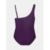 imageCUPSHE Womens Plus Size Swimsuit One Piece Bathing Suit Mesh Removable Straps SwimwearBlackberry Wine