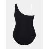 imageCUPSHE Womens Plus Size Swimsuit One Piece Bathing Suit Mesh Removable Straps SwimwearWhiteBlack