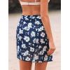 imageCUPSHE Womens Sarong Coverups Beach Wrap Skirt Floral Bikini Short Wraps for SwimwearBlue Floral