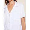 imageCUPSHE Button Down Pajama Shorts Set for Women 2 Piece Post Partum Lounge Shorts PJ SetsWhite