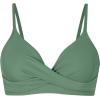 imageCUPSHE Womens Bikini Top Bathing Suit V Neck Adjustable Spaghetti Straps Twist FrontArmy Green