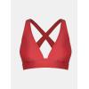 imageCUPSHE Womens Bikini Top V Neck Triangle Top Wide Straps Cross Back Lace upBright Red