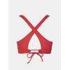 imageCUPSHE Womens Bikini Top V Neck Triangle Top Wide Straps Cross Back Lace upBright Red