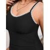 imageCUPSHE Womens Plus Size One Piece Swimsuit Curvy Shell Stitched Bathing Suit Tummy Control Ruched Scoop Neck SwimwearBlack