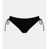 imageCUPSHE Womens Swimsuit Bikini Bottom Reversible Color Block Low Rise Side Strappy Self TieDark GreenBlack