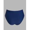 imageCUPSHE Womens Swimsuit Bikini Bottom Ruched Fashion High Waisted Bathing Suit Wrap Front Modern SwimwearNavy