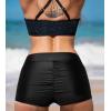 imageCUPSHE Womens Swimsuit Bikini Bottom Swim Board Shorts Quick Dry with Liner Pockets Full CoverageBlack