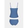 imageCUPSHE Womens Tankini Sets Two Piece Swimsuit Sweetheart Neck Removable Straps Wrapped Molded CupsDusty Blue