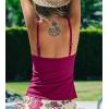 imageCUPSHE Womens Tankini Top Swimsuit Only Scoop Neck Ruched Bathing Suit TopMagengta