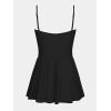 imageCUPSHE Womens One Piece Swim Dress Sweetheart Neck Wrapped Mesh Bathing Suit Adjustable Straps SwimsuitBlack