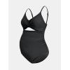 imageCUPSHE Womens One Piece Swimsuit Maternity Wrapped Front Ruched Pregnancy Bathing Suit Back Hook CutoutBlack