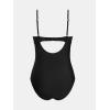 imageCUPSHE Womens One Piece Swimsuit Maternity Wrapped Front Ruched Pregnancy Bathing Suit Back Hook CutoutBlack