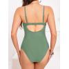 imageCUPSHE Womens One Piece Swimsuit Maternity Wrapped Front Ruched Pregnancy Bathing Suit Back Hook CutoutGreen
