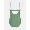 imageCUPSHE Womens One Piece Swimsuit Maternity Wrapped Front Ruched Pregnancy Bathing Suit Back Hook CutoutGreen