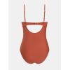 imageCUPSHE Womens One Piece Swimsuit Maternity Wrapped Front Ruched Pregnancy Bathing Suit Back Hook CutoutRed