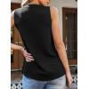 imageCUPSHE Womens Top Lace Split Neck Sleeveless Shirts Dressy Tank Coverup 2025 Fashion Blouse Summer CasualBlack