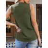 imageCUPSHE Womens Top Lace Split Neck Sleeveless Shirts Dressy Tank Coverup 2025 Fashion Blouse Summer CasualGreen