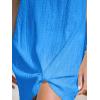 imageCUPSHE Womens Swimsuit Coverup Sleeveless Swimwear Beach Cover Ups Sheer Twisted Basic Tank DressBlue2