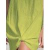 imageCUPSHE Womens Swimsuit Coverup Sleeveless Swimwear Beach Cover Ups Sheer Twisted Basic Tank DressGreen2