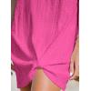 imageCUPSHE Womens Swimsuit Coverup Sleeveless Swimwear Beach Cover Ups Sheer Twisted Basic Tank DressHot Pink2