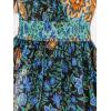 imageCUPSHE Womens Floral Summer Dress V Neck Sleeveless Casual Maxi Dresses Smocked Waist Slit Vacation Beach SundressFloral Blue