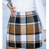 imageCUPSHE Womens High Waist Plaid Skirt Causal Bodycon Pencil Wool Mini Skirts Winter Fall A Line Elegent OutfitsBrown Black