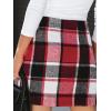 imageCUPSHE Womens High Waist Plaid Skirt Causal Bodycon Pencil Wool Mini Skirts Winter Fall A Line Elegent OutfitsRed