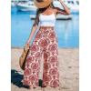 imageCUPSHE Womens Wide Leg Pants Elastic High Waisted Beach Trousers Cotton Linen Summer PalazzoRed