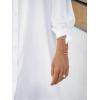 imageCUPSHE Women Shirt Mini Summer Dress Cover Ups 34 Sleeve Cuff Tie Button Down Holiday Sundress Beach Cover Up DressWhite