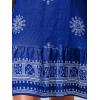 imageCUPSHE Women Summer Dresses Casual Sleeveless Beach Halter Floral Vacation Mini Cover Ups DressesNavy Blue