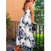 imageCUPSHE Womens Midi Dress Halter Paisley Sleeveless Cutout Waist Long Beach Boho Summer DressWhite Printed