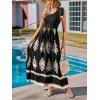 imageCUPSHE Womens Smocked One Shoulder Summer Dresses Sleeveless Vacation Maxi Dress Long Beach SundressBlack