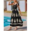 imageCUPSHE Womens Smocked One Shoulder Summer Dresses Sleeveless Vacation Maxi Dress Long Beach SundressBlack