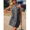 imageCUPSHE Womens Summer Dresses 2025 High Neck Halter Sleeveless Sundress Crossover Beach Coverup DressBlack
