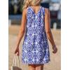 imageCUPSHE Womens Summer Dresses 2025 High Neck Halter Sleeveless Sundress Crossover Beach Coverup DressBlue