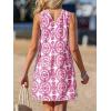 imageCUPSHE Womens Summer Dresses 2025 High Neck Halter Sleeveless Sundress Crossover Beach Coverup DressHot Pink