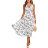 imageCUPSHE Women Halter Floral Summer Dresses Plunge V Backless Sleeveless Casual Vacation Dress Beach Holiday Midi SundressBlack